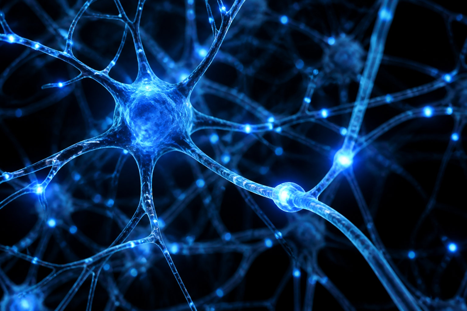 Illustration générale de l'activité neuronale, sans représentation directe du mécanisme de l'EMDR