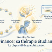 Étudiante consultant les aides pour financer sa thérapie