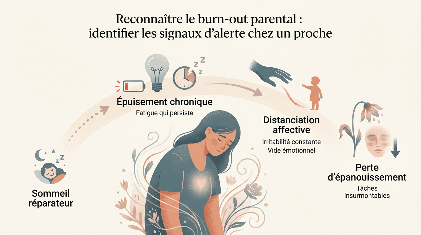 Signes cliniques du burn-out parental chez un proche
