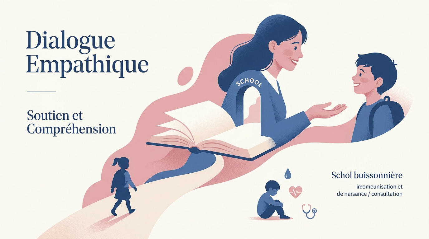 Dialogue empathique entre un parent et un professeur concernant la phobie scolaire