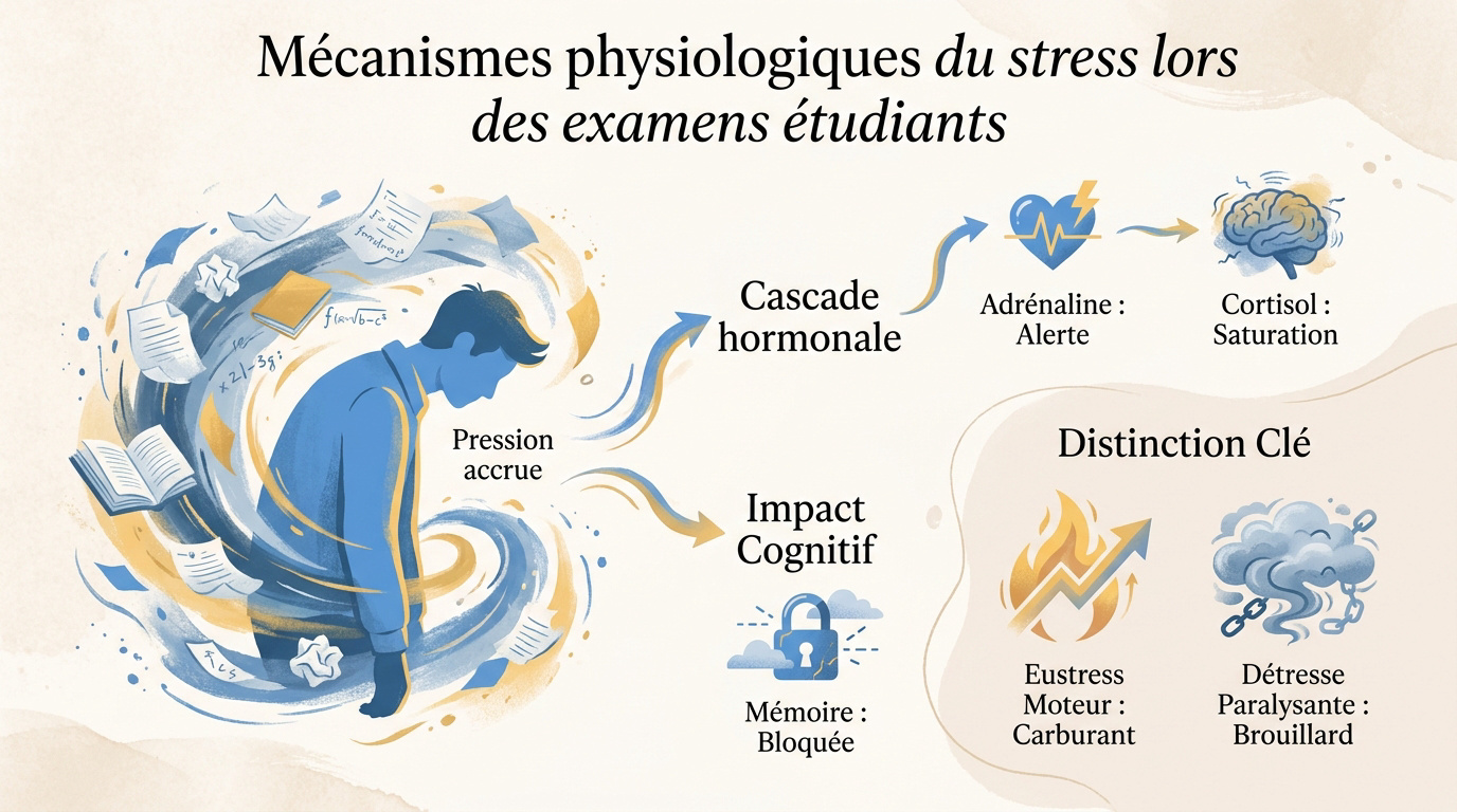 Mécanismes hormonaux du stress étudiant